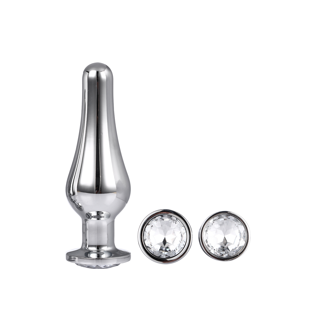 Набор анальных пробок конической формы Dream Toys GLEAMING LOVE PLEASURE SET SILVER