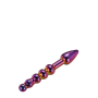 Стеклянный анальный стимулятор Dream Toys GLAMOUR GLASS RIDGED ANAL DILDO