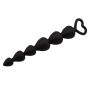 Анальная елочка сердечки Chisa Black Mont Elite Lover's Beads 17см /2,5см