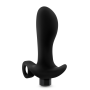 Анальная пробка Blush Anal Adventures Platinum Silicone Vibrating Pros