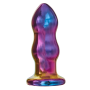 Анальная пробка с вибрацией двухуровневая стеклянная Dream Toys GLAMOUR GLASS