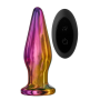 Анальная пробка с вибрацией конусная стеклянная Dream Toys GLAMOUR GLASS
