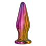 Анальная пробка с вибрацией конусная стеклянная Dream Toys GLAMOUR GLASS