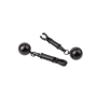 Зажимы для сосков Chisa Sins Inquisition Playful Weighted Nipple Clamps с грузиками, черные