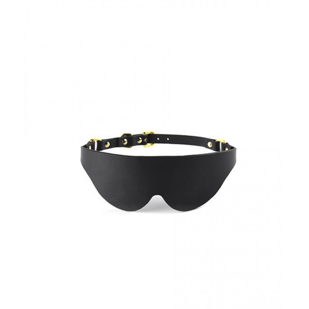 Маска на глаза Blindfold UPKO c итальянской кожи, черная