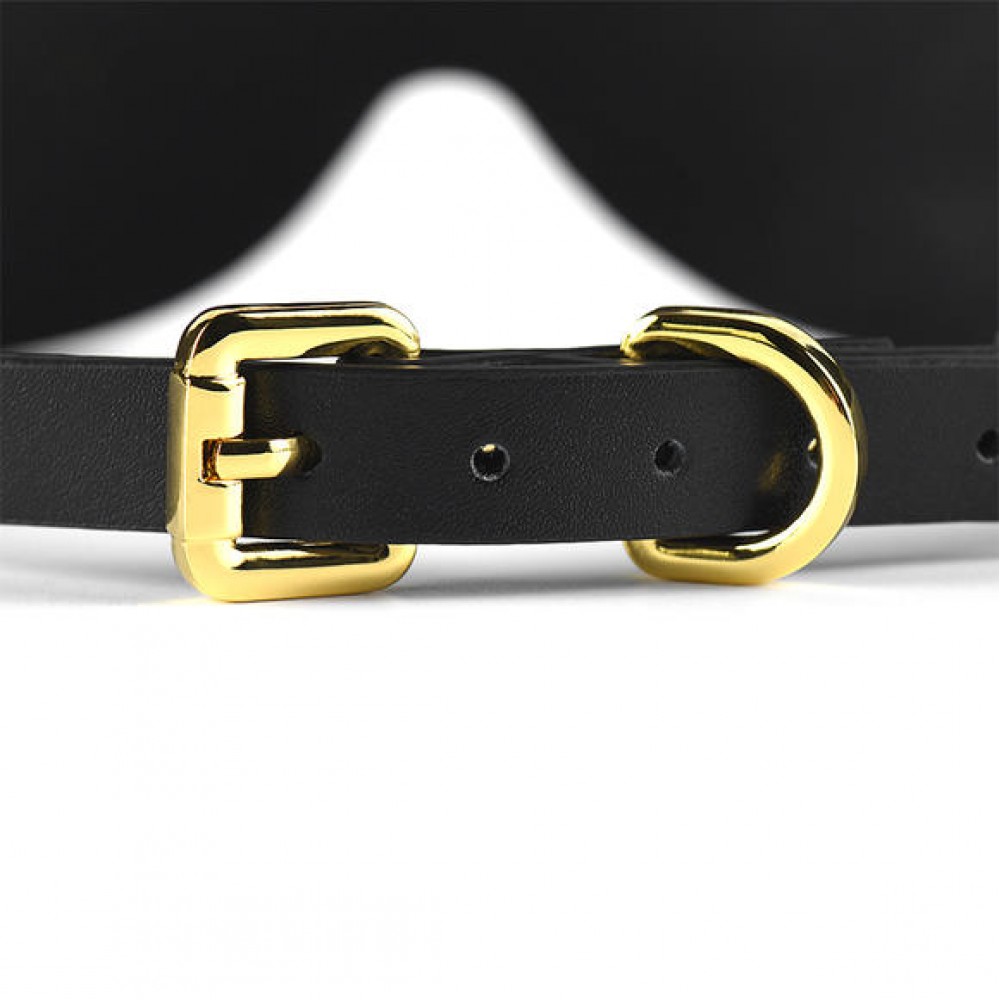Маска на глаза Blindfold UPKO c итальянской кожи, черная