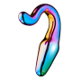 Анальный плаг из боросиликтного стекла GLAMOUR GLASS SLEEK ANAL TAIL PLUG