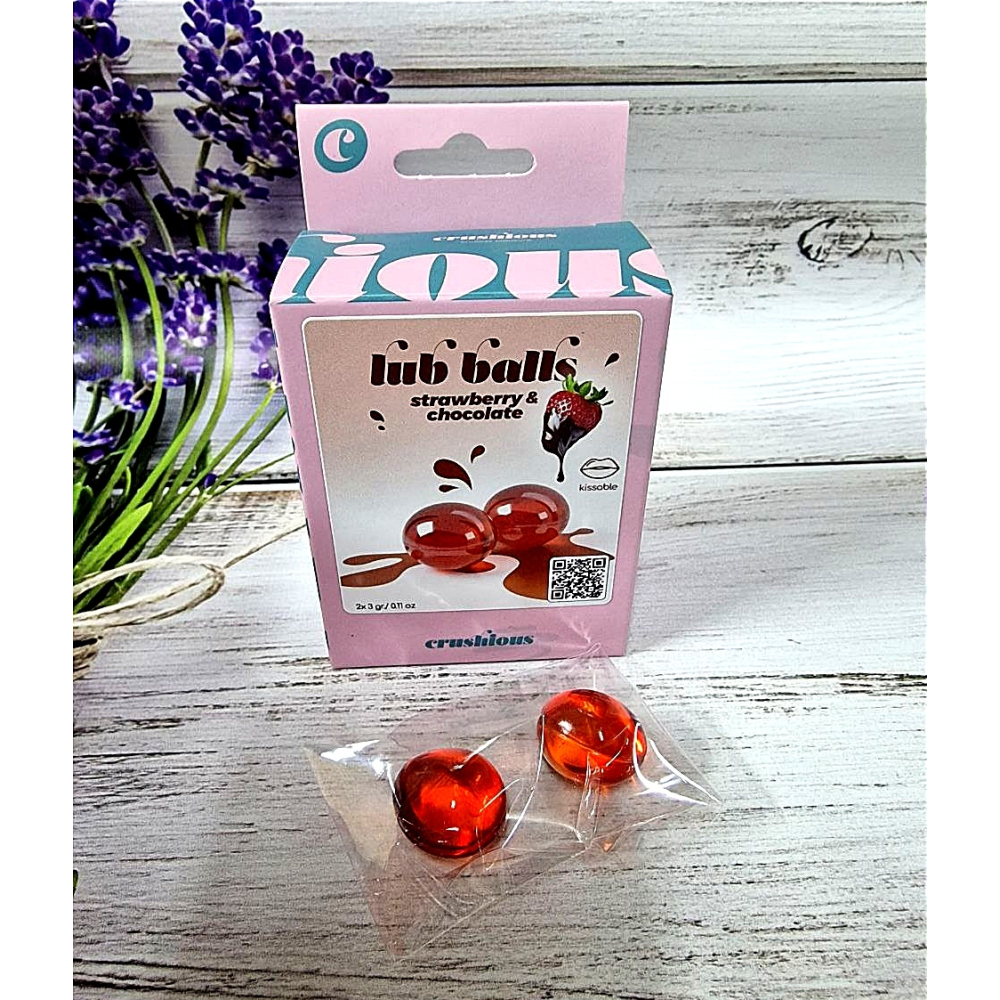 Взрывные шарики со вкусом клубники и шоколада Balls lub strawberry&chocolate