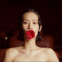 Кляп роза из силикона и итальянской кожи Rose Ball Gag UPKO