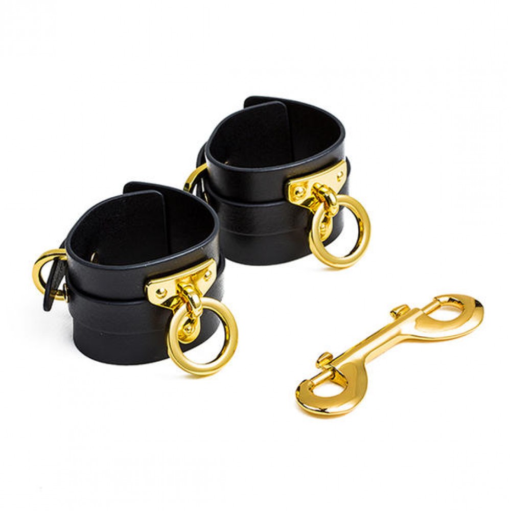 Наручники UPKO Handcuffs итальянская кожа, черные