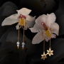 Украшения для клитора и половых губ UPKO Non-pierced Jewelry Snowman с горным хрусталем, золотистые