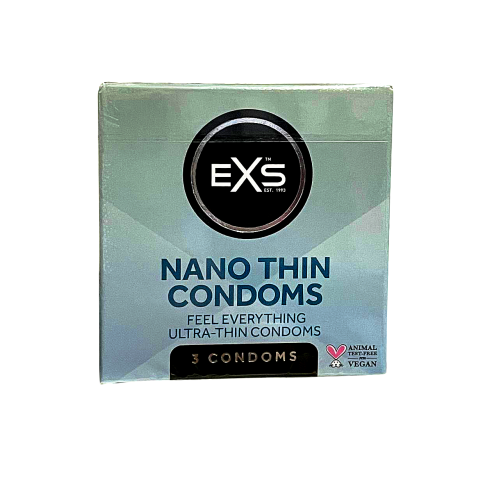 Презервативы ультратонкие EXS Nano Thin латексные (цена за упаковку, 3 шт.)