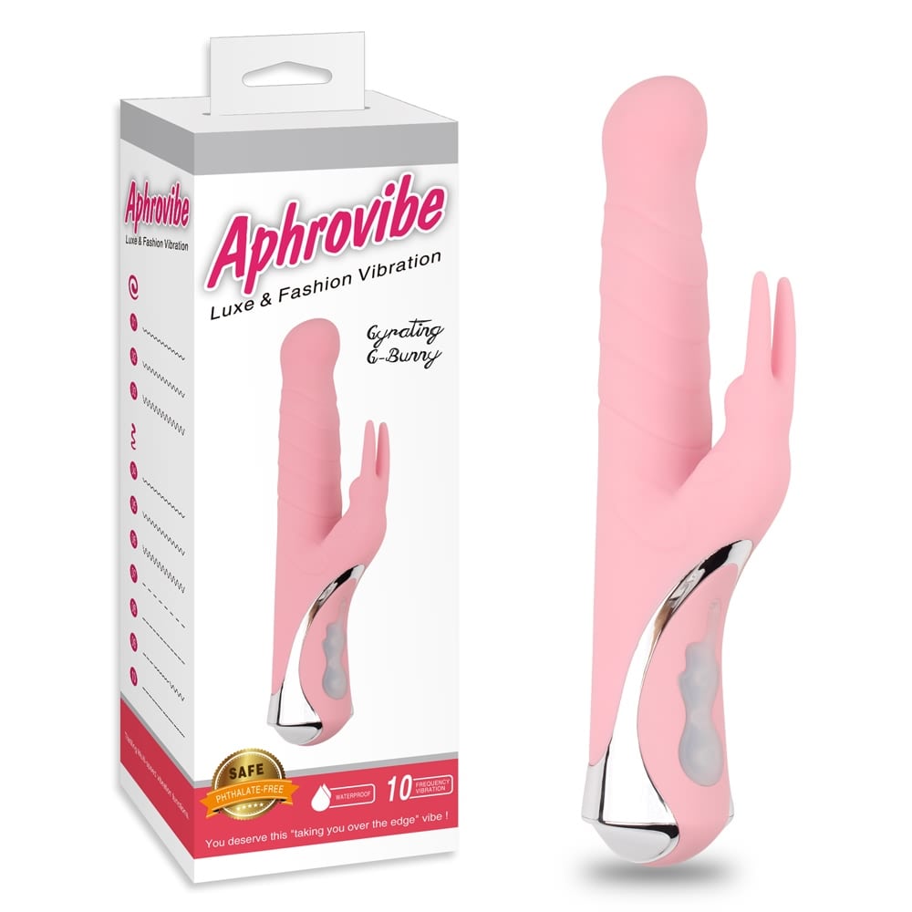 Вибратор-кролик рельефный Chisa Aphrovibe, розовый