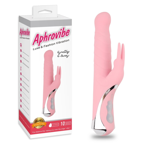 Вибратор-кролик рельефный Chisa Aphrovibe, розовый