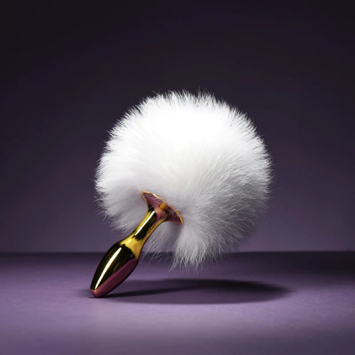 Анаальная пробка Upko Rabbit Fur Bunny Tail Small Butt Plug