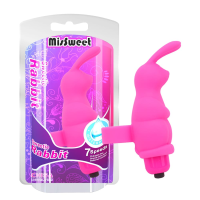 Вибратор для клитора на палец Chisa Mis Sweet Sweetie Rabbit в форме кролика, розовый