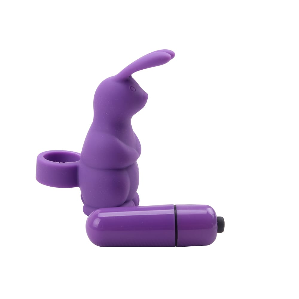 Вибромассажер в виде кролика на палец Chisa Mis Sweet Sweeiie Rabbit, фиолетовый