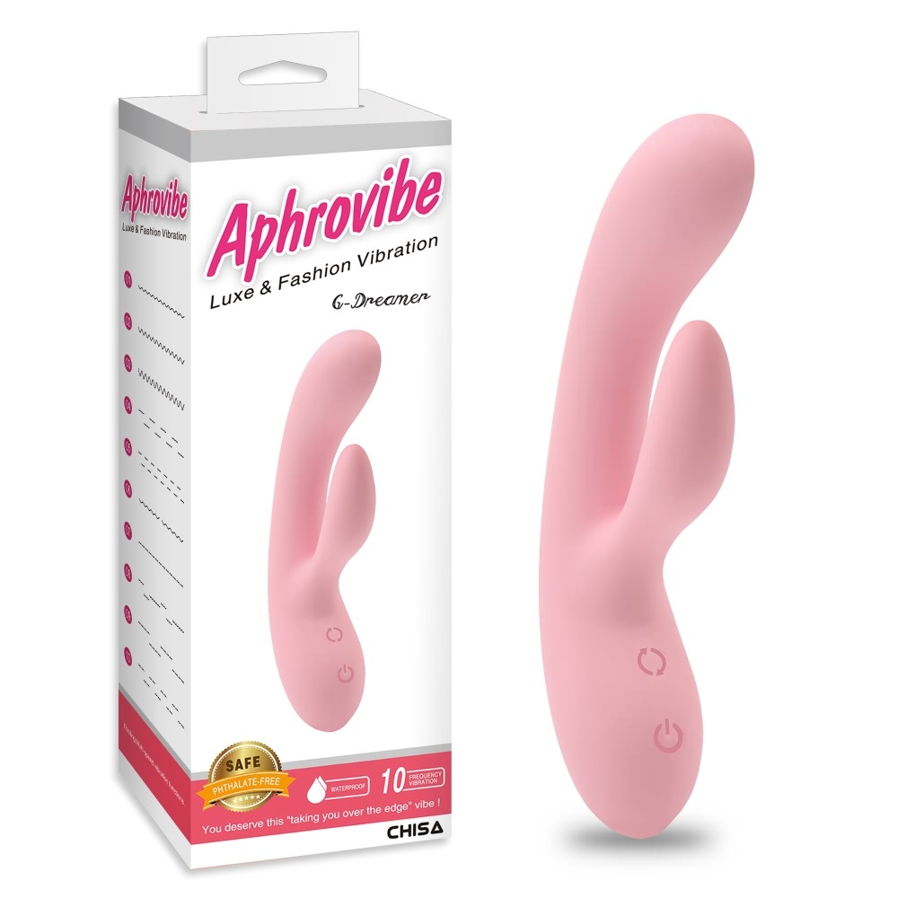 Вибратор-кролик для точки G Chisa Aphrovibe G-Dreamer силиконовый, розовый