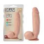 Фаллоимитатор реалистичный Chisa T-skin ReaL Sensualism на присоске, бежевый, 21.5 х 4.5 см