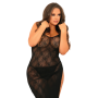Платье TAKE THE HEAT LACE GOWN BLACK PLUS SIZE