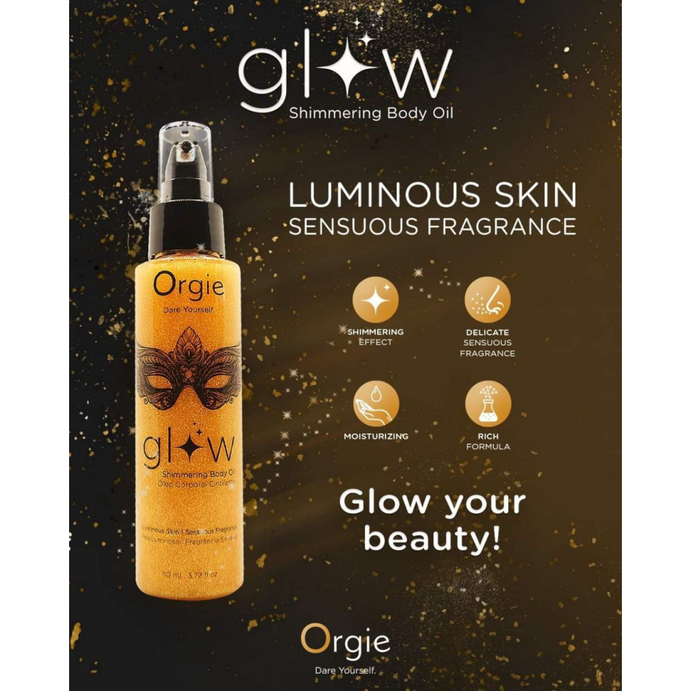 Шимер для тела с ароматом-афродизиаком МАСЛО Glow, 110 мл Orgie (Бразилия-Португалия)