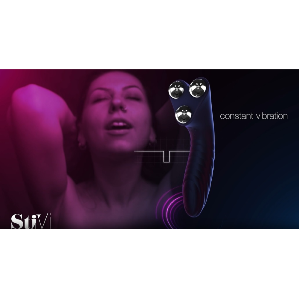 Вибратор для пар StiVi - The Real Threat Partner Vibrator - Black