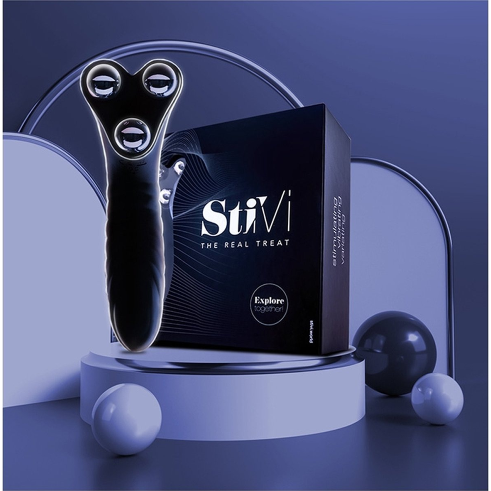 Вибратор для пар StiVi - The Real Threat Partner Vibrator - Black