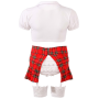 Костюм школьницы в клетку Cottelli Collection Schoolgirl Set с глубоким декольте, S