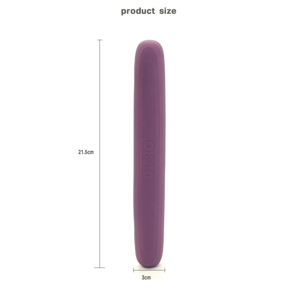 Вибратор двухсторонний Sweet Em Velvet Lure, 10 режимов вибрации, фиолетовый
