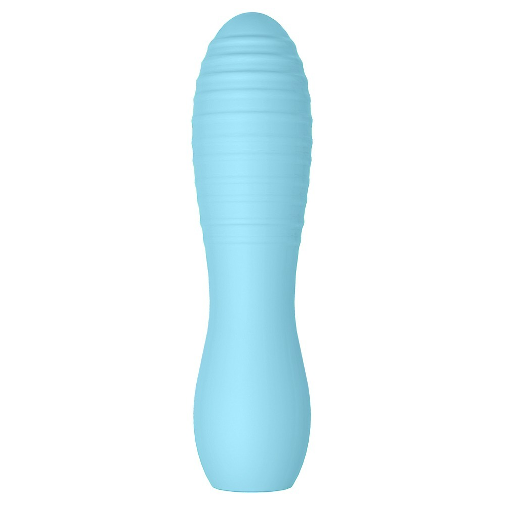 Мини-вибратор с рельефом You2Toys Cuties 3, голубой