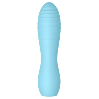 Мини-вибратор с рельефом You2Toys Cuties 3, голубой