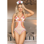 Эротичный костюм медсестры S/M Sunspice, белый, 2 предмета