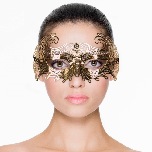 Маска металлическая золото Easytoys Venetiaans Masker