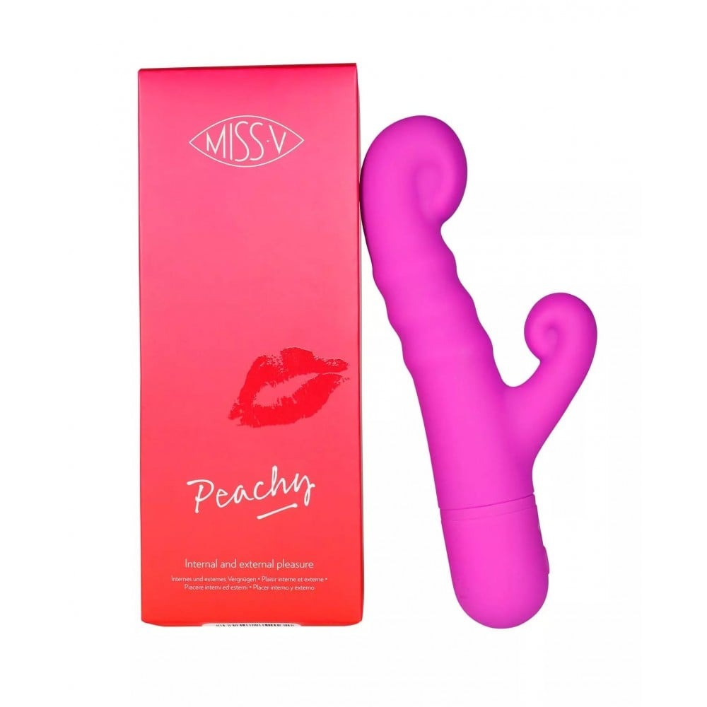 Вибратор-кролик Peachy Pretty Violet Miss V, розовый