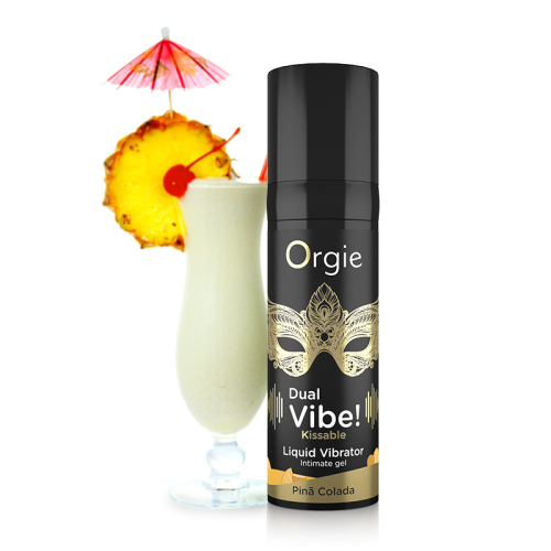 Жидкий вибратор коктейль Пина Колада DUAL VIBE!, 15 мл Orgie (Бразилия-Португалия)