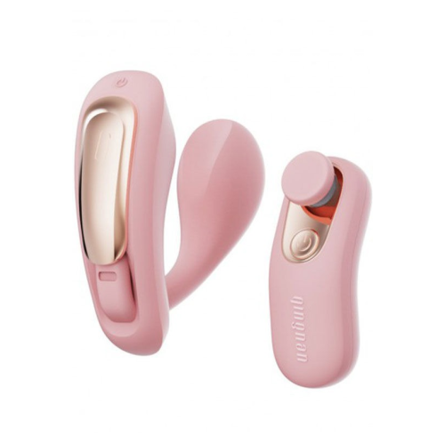 Вибратор в трусики с дистанционным управлением Qingnan No.6 Wireless Control Beige, рожевий