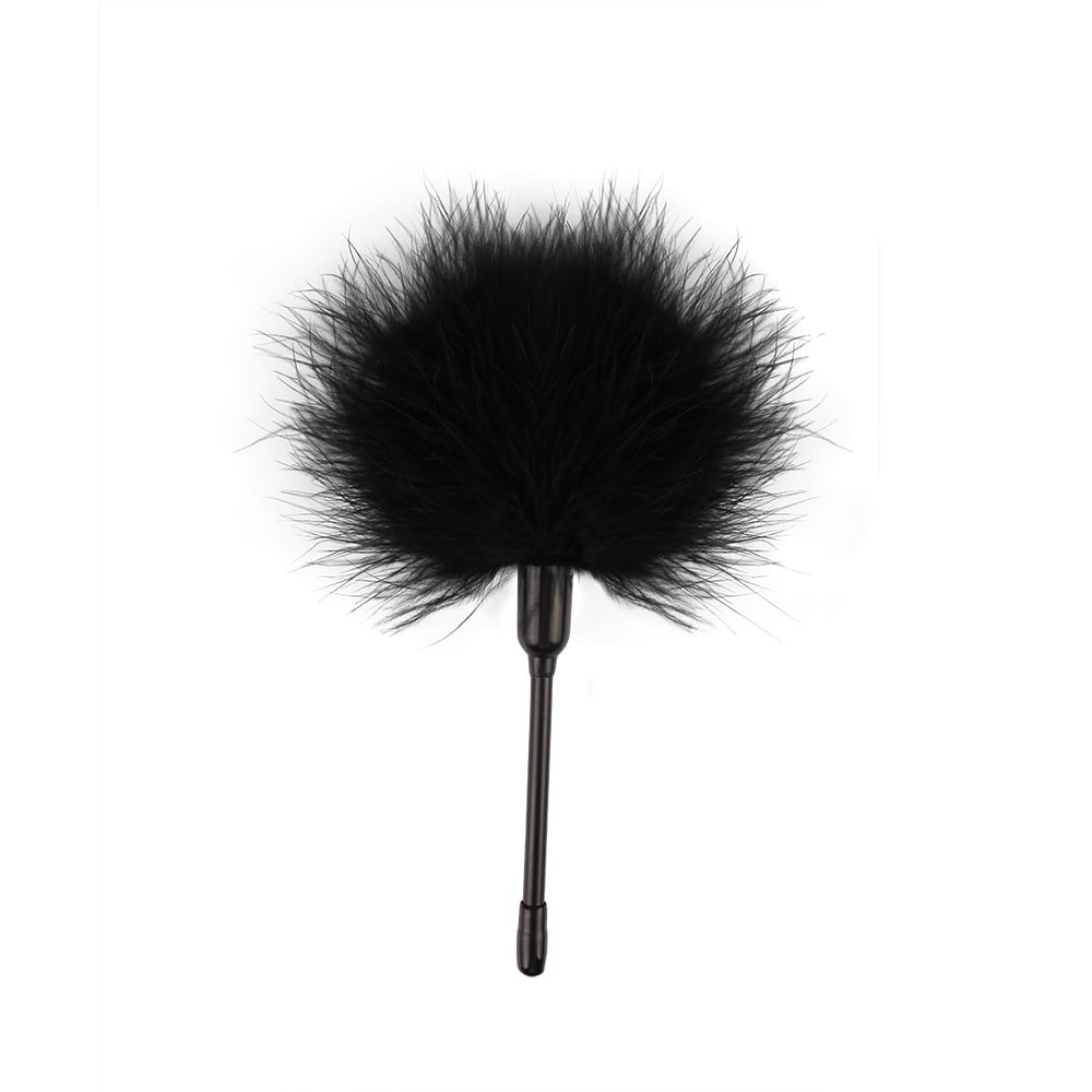 Пушок на длинной ручке CHISA Senuelo Pleasure Feather Tickler, черный