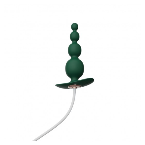 Анальный плаг с вибрацией Qingnan No.8 Mini Vibrating Anal Beads Green