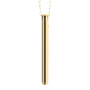 Вибропуля на цепочке Le Wand NECKLACE VIBE, металлическая, золотая
