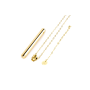 Вибропуля на цепочке Le Wand NECKLACE VIBE, металлическая, золотая