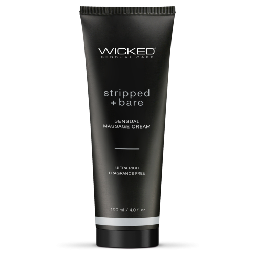 Массажный крем Wicked Sensual Care Stripped & Bare без запаха 120 ML Массажный крем Wicked Sensual Care Stripped & Bare без запаха 120 ML