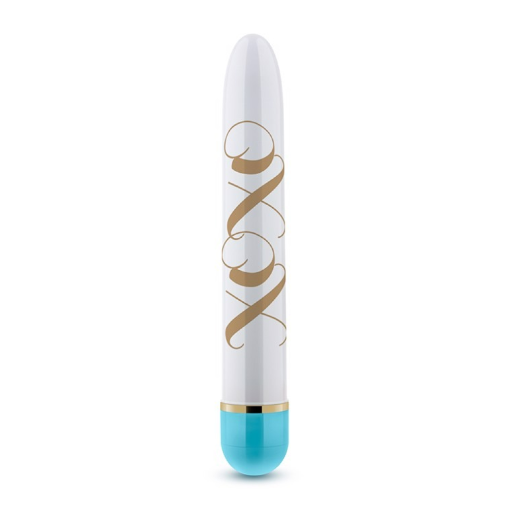 Вибратор Дамский пальчик Blush Xoxo, бело-голубой, 14.5 х 2.5 см