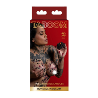 Свечи БДСМ низкотемпературные Taboom Bondage in Luxury в виде розы, 2 шт.