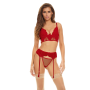 Комплект белья BOMBSHELL BOUDOIR PEEK A BOO WIRE 3 PC SET
