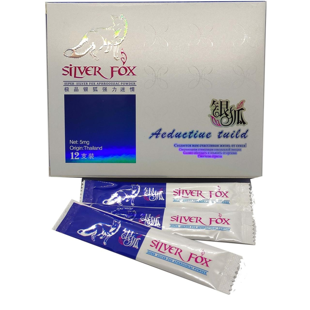 Сильные возбуждающие капли Silver Fox (цена за 1 стик)