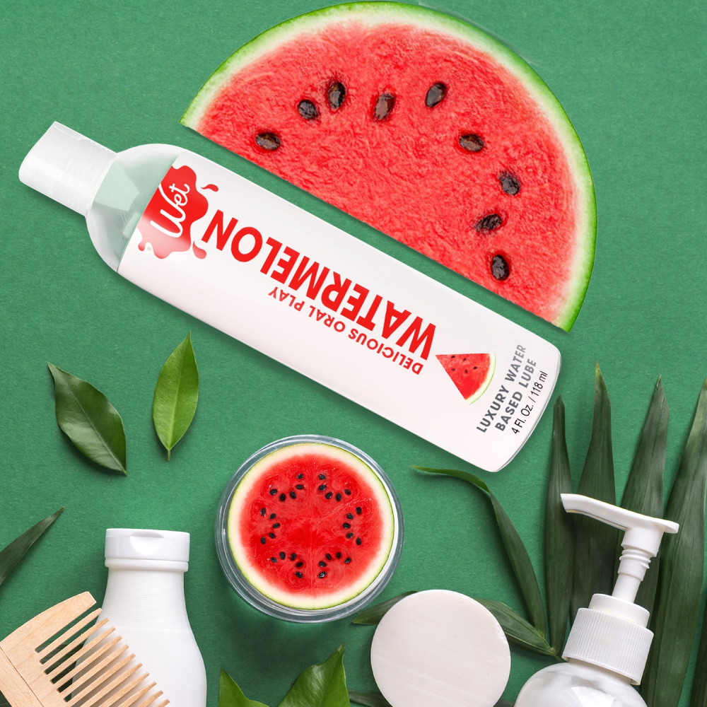 Съедобный лубрикант со вкусом арбуза WET WATERMELON 118 мл