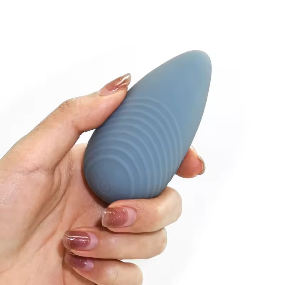 Вибратор для клитора с рельефом Sweet Em Velvet Lure, синий