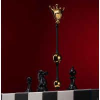 Вагинальные шарики Королева (Ферзь) из коллекции "Шахматы" UPKO The Chess Collection-Queen