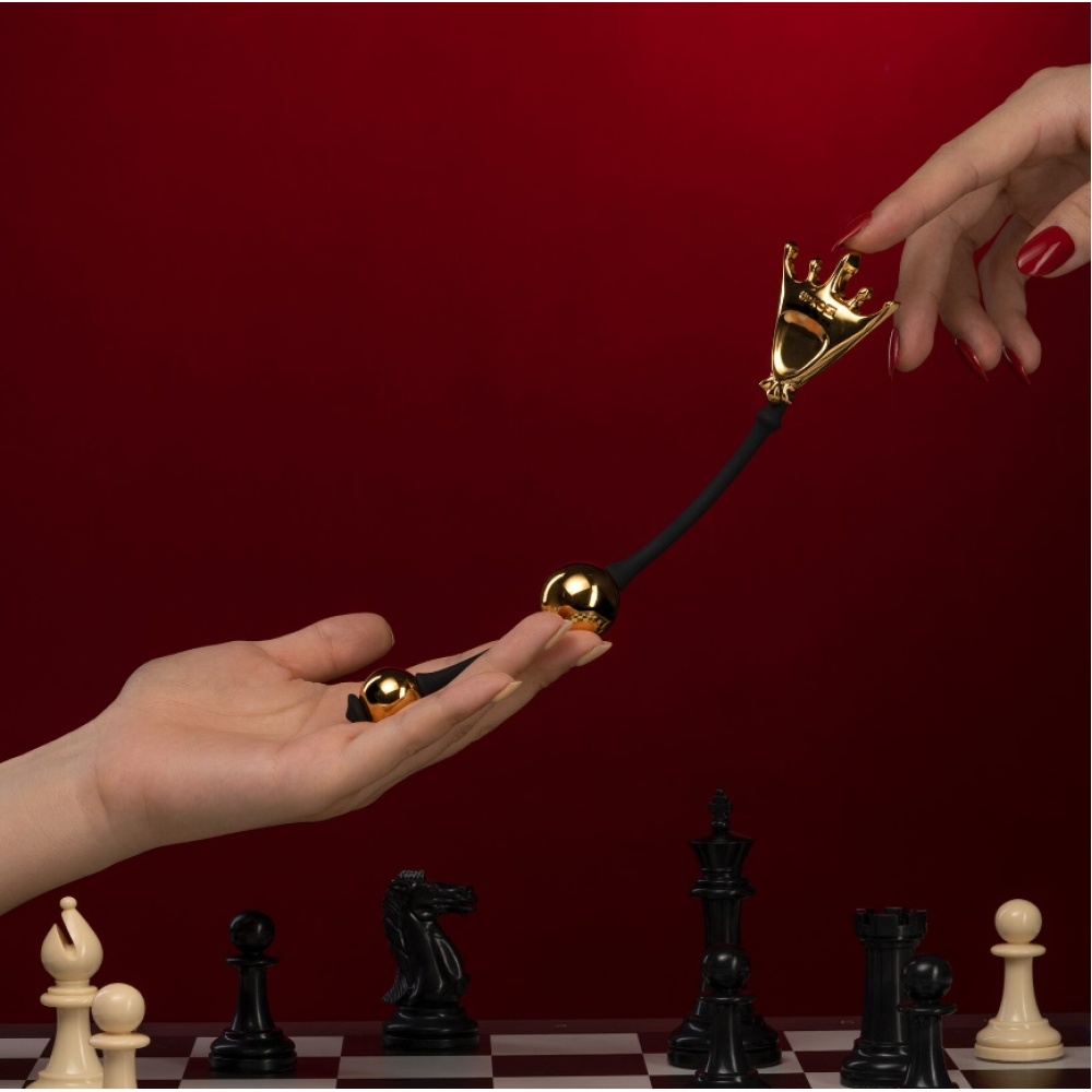 Вагинальные шарики Королева (Ферзь) из коллекции "Шахматы" UPKO The Chess Collection-Queen
