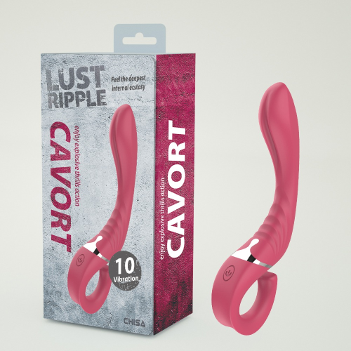 Вибратор Chisa Lust Ripple Cavort для стимуляции точки G и других эрогенных точек, розовый